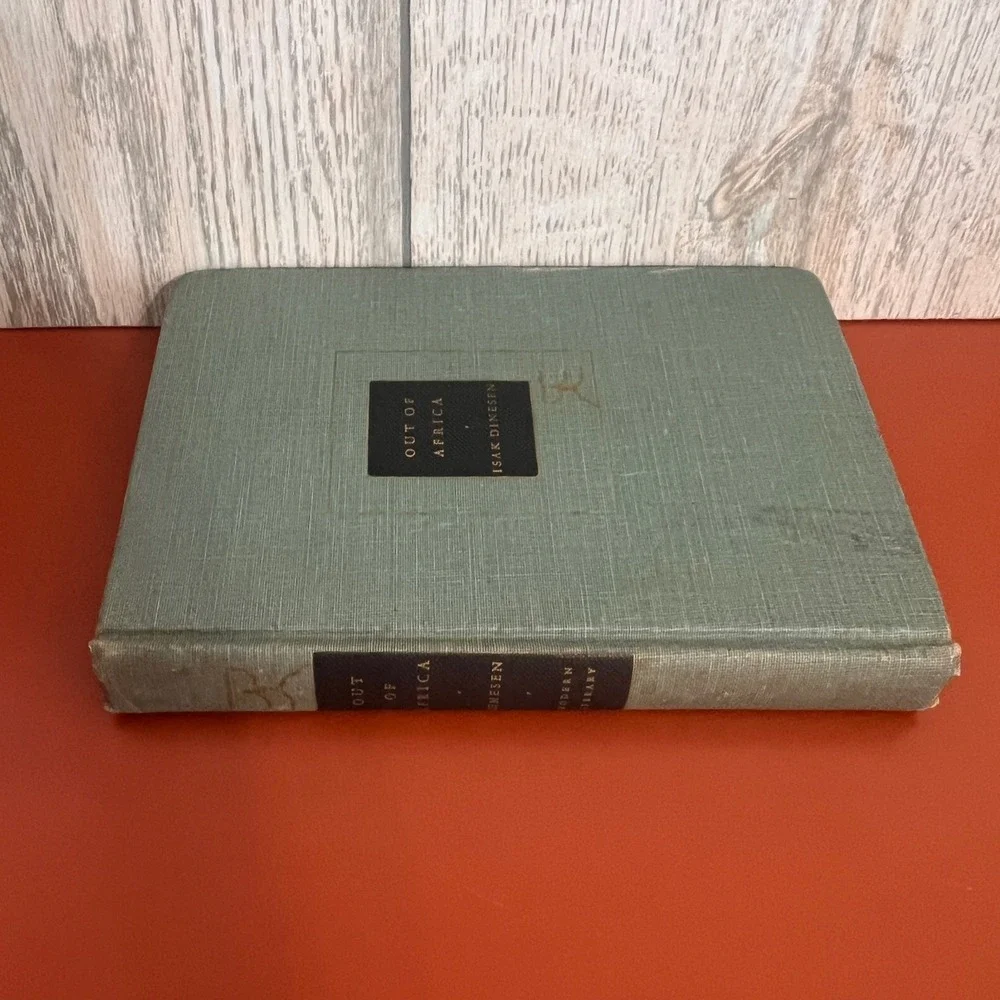 Out of Africa Isak Dinesen Modern Library 1952 Hardcover Green Cloth Vtg Book
